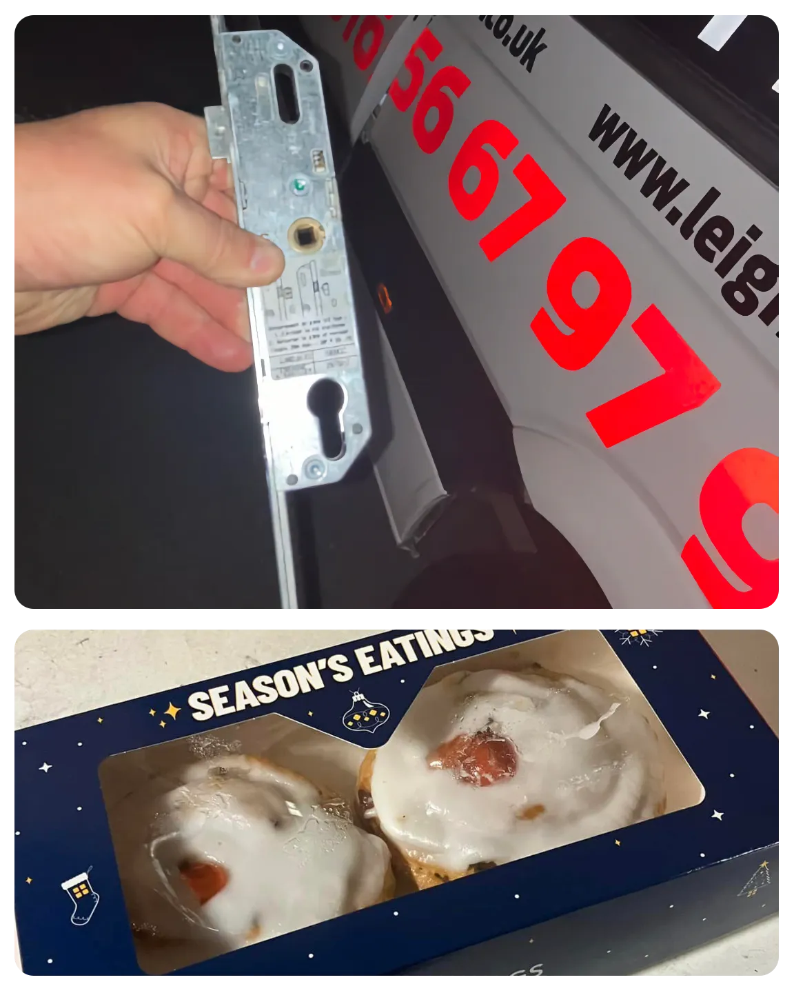 Leigh’s Locksmiths on a nighttime locksmith job in Kenfig Hill near Bridgend