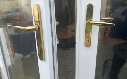 Bridgend Locksmiths at Pencoed French doors alignment and new handles