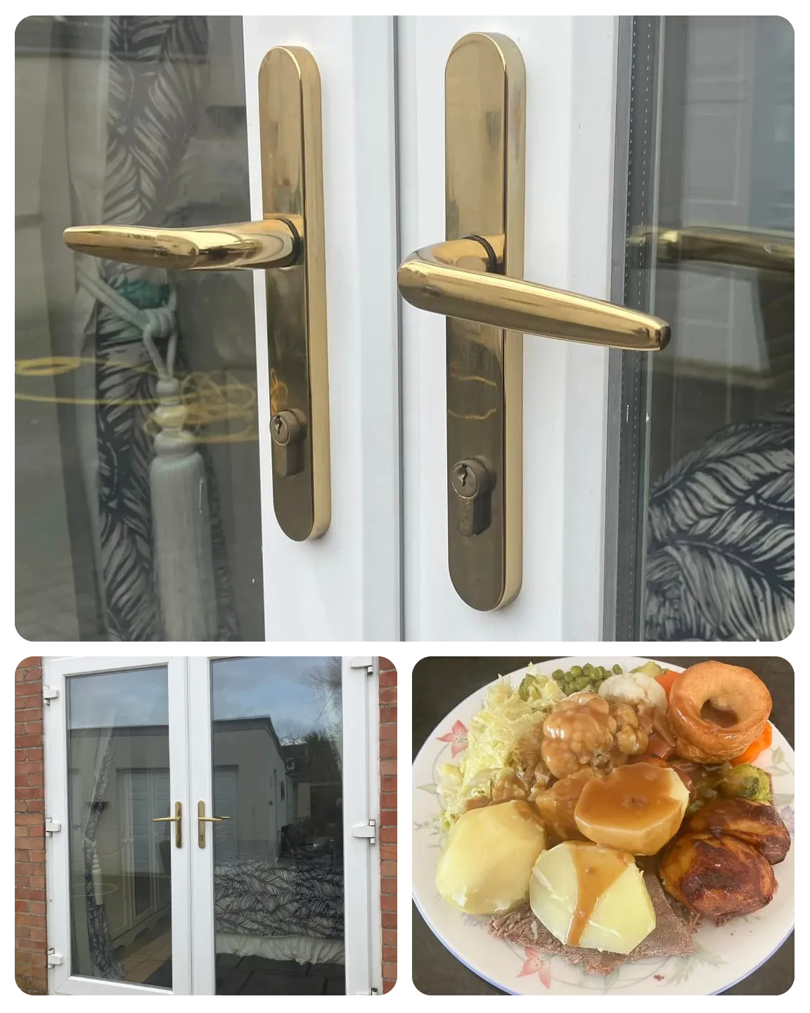 Bridgend Locksmiths at Pencoed French doors alignment and new handles