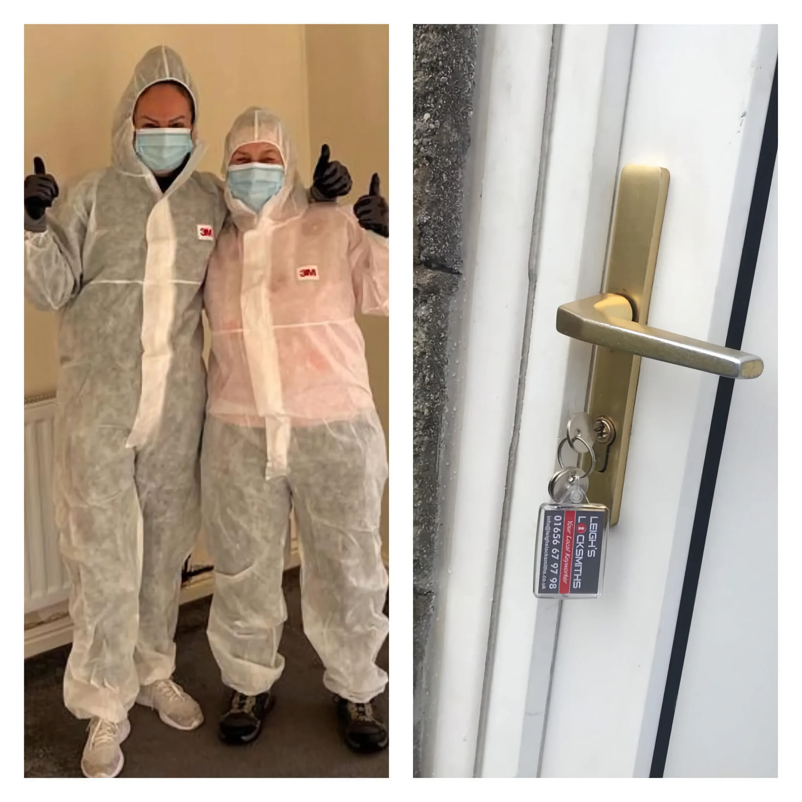 Leigh’s Locksmith Bridgend new door locks at landlord's new property Llantwit Fadre