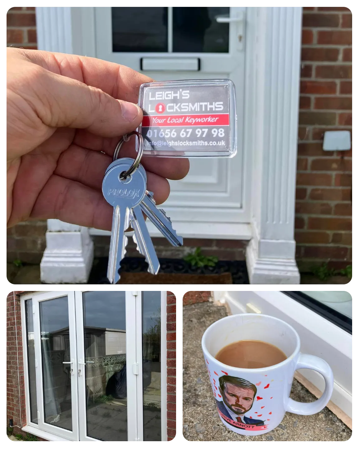 Leigh's Locksmiths "Happy Saturday - Happy New House- Happy New Keys"