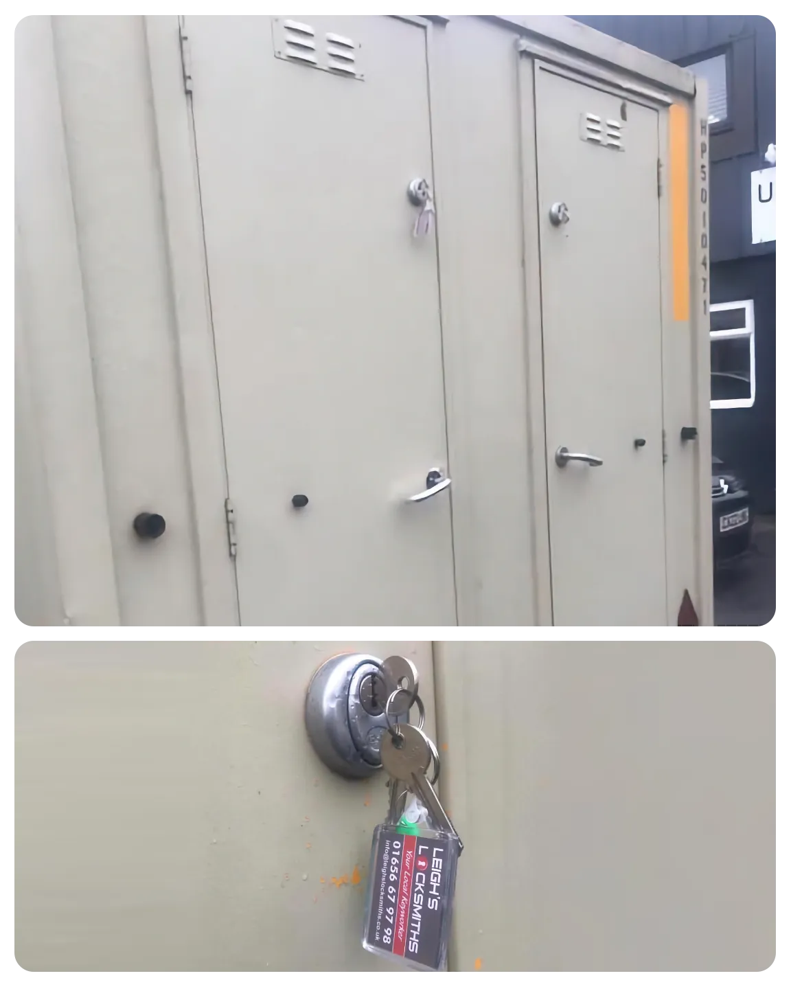 Portable Toilet Locks fix by Leigh’s Locksmiths Bridgend