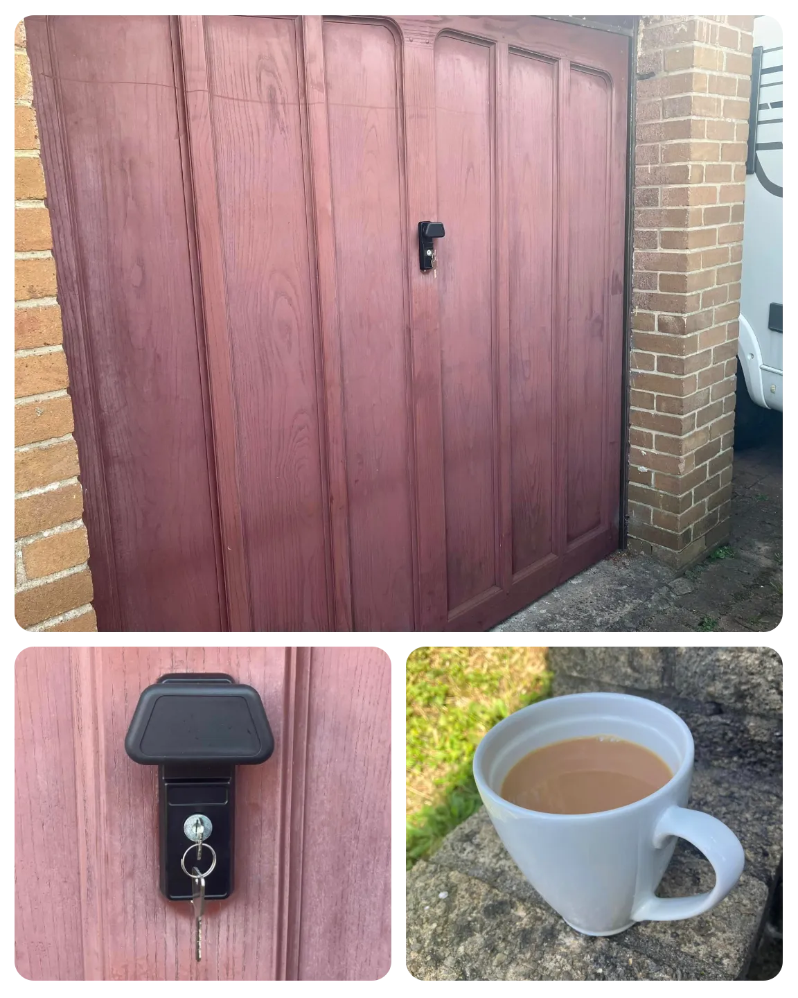 Lost garage door keys Cornelly Leigh's Bridgend Locksmith picked lock fitted new locking unit