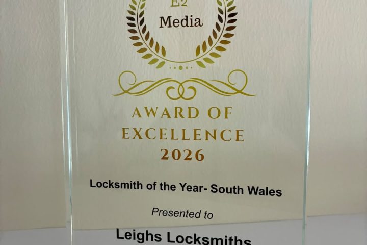Leighs Locksmiths Named 'Locksmith of the Year – South Wales' for 2026!